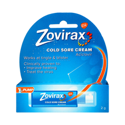 Zovirax Pump Cold Sore Cream 2g