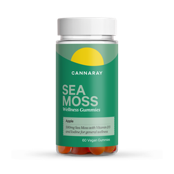 Cannaray Sea Moss Wellness 60 Apple Flavour Gummies 500mg