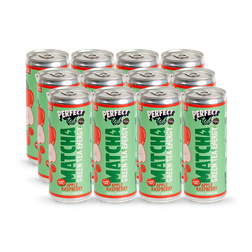 PerfectTed Apple & Raspberry Matcha Energy Drinks 12x 250ml
