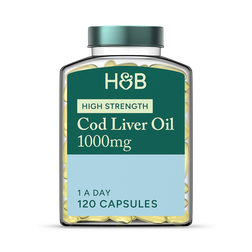 Holland & Barrett Pure Cod Liver Oil 1000mg 120 Capsules