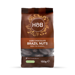Holland & Barrett Dark Chocolate Brazil Nuts 150g