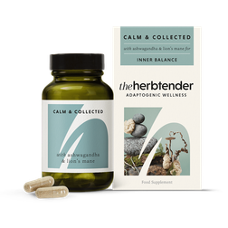 The Herbtender CALM & COLLECTED with Ashwagandha and Lion's Mane 60 Vegan Capsules