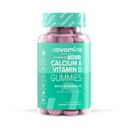 Novomins Calcium & Vitamin D Peach Flavoured 60 Gummies
