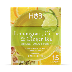 Holland & Barrett Lemongrass, Citrus & Ginger Tea 15 Tea Bags
