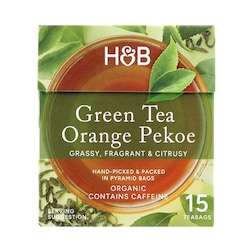 Holland & Barrett Orange Pekoe Green Tea 15 Tea Bags