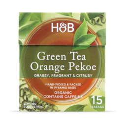 Holland & Barrett Orange Pekoe Green Tea 15 Tea Bags