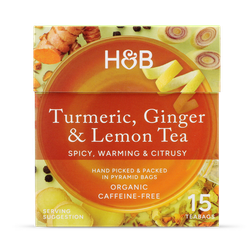 Holland & Barrett Turmeric, Ginger & Lemon Tea 15 Tea Bags