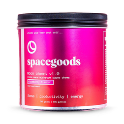 Spacegoods Mushroom Moon Chews Strawberry 60 Gummies