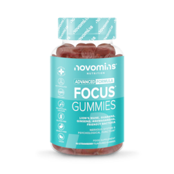 Novomins Focus Strawberry Flavoured 60 Gummies