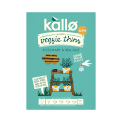 Kallo Rosemary & Sea Salt Veggie Thins 100g