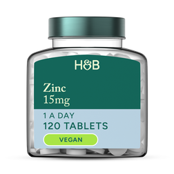 Holland & Barrett Zinc 15mg 120 Tablets