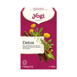 Yogi Tea Organic Detox Tea (Liquorice, Dandelion & Cinnamon) 17x Tea Bags
