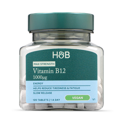Holland & Barrett High Strength Slow Release Vitamin B12 1000ug 120 Tablets