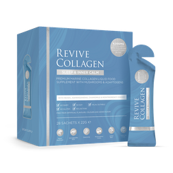 Revive Collagen Sleep & Inner Calm Functional Mushroom & Adaptogen Blend with 6,000mg of Type 1 Hydrolysed Marine Collagen 28 x 22g Sachets