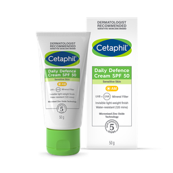 Cetaphil Daily Defence Cream SPF 50+ Mineral Sunscreen 50g
