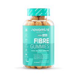 Novomins Fibre 4000mg Inulin Orange Flavoured 60 Gummies