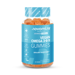 Novomins Vegan Omega 3-6-9 Orange Flavoured 60 Gummies