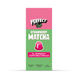 Perfect Ted Matcha Nespresso Pods Strawberry Pods x10