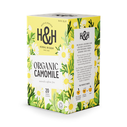 Heath & Heather Organic Camomile 20 Tea Bags