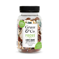 Grass & Co. FOCUS Lion's Mane Lemon & Elderflower 5000mg 60 Gummies