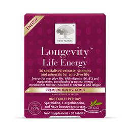 New Nordic Longevity Life Energy 30 Tablets