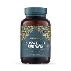 Ayurvediq Boswellia Serrata with Org Turmeric & Black Pepper Extract Capsules 60 Capsules