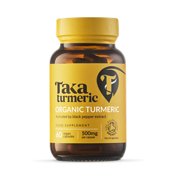 Taka Turmeric Organic Turmeric & Black Pepper Extract Capsules 60 Capsules