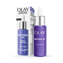 Olay Retinol 24 Night Serum for Face, Anti Ageing Skincare: Smooths, Renews, Hydrates, 40ml