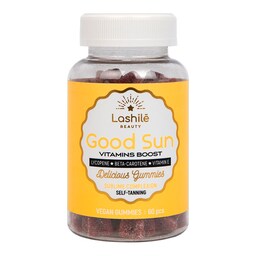 Lashilé Beauty Good Sun Vitamins Boost Peach Flavour Vegan Gummies ...