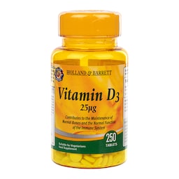 H&B Vitamin D3 Tablets 25ug | Holland & Barrett