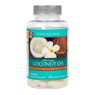 Perfectly Pure 100% Virgin Coconut Oil 1000mg 60 Softgel Capsules