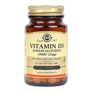 Solgar Vitamin D3 1000IU 90 Tablets