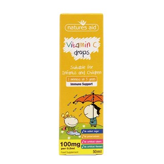 Nature's Aid Vitamin C Drops 100mg Orange 50ml