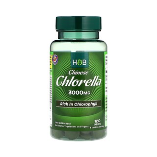 Holland & Barrett Chinese Chlorella Rich in Chlorophyll 120 Tablets 3000mg