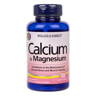 Holland & Barrett Calcium & Magnesium 100 Caplets