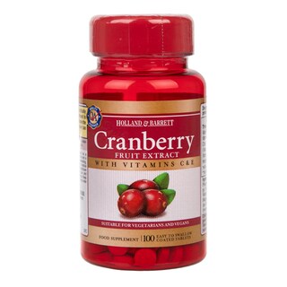 Holland & Barrett Cranberry Fruit Extract 100 Tablets