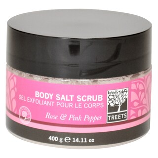 Treets Rose & Pink Pepper Body Scrub Salt 350g