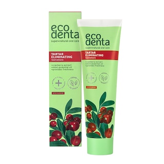 Ecodenta 2-in-1 Refreshing Anti-Tartar Toothpaste with Cranberry Extract & Kalident 100ml