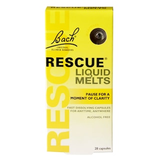 Bach Original Flower Remedies Rescue Liquid Melts 28 Capsules