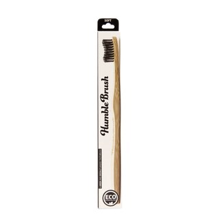 Humble Brush Adults Soft Bristle Toothbrush Black