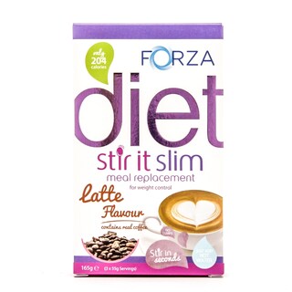 Forza Stir It Slim Hot Meal Replacement Drink Latte 3 x 55g