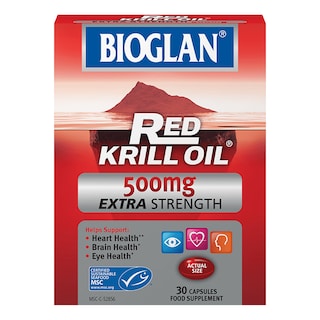 Bioglan Red Krill Oil 500mg Extra Strength 30 Capsules