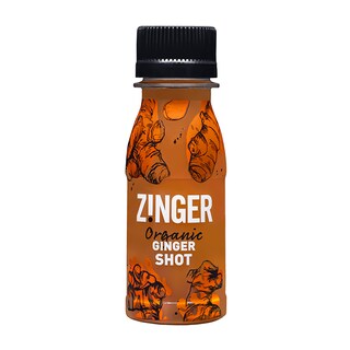 James White Drinks Organic Ginger Zinger Shot 70ml