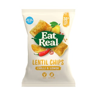 Eat Real Chilli & Lemon Lentil Chips 113g