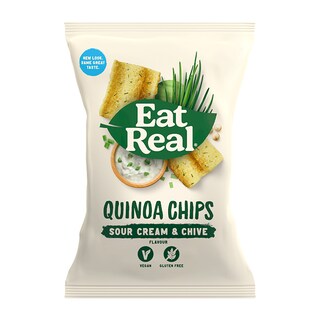 Eat Real Sour Cream & Chives Quinoa Chips 80g