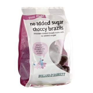 Holland & Barrett No Added Sugar Choccy Brazils 125g