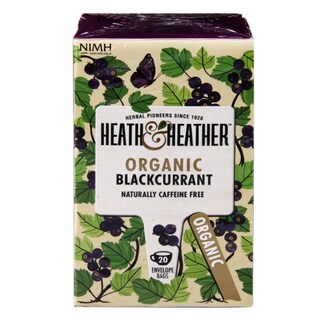 Heath & Heather Organic Blackcurrant 20 Tea Bags