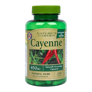 Nature's Garden Cayenne 100 Softgel Capsules 450mg