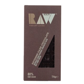 Raw Health Organic Extreme Dark Chocolate 70g