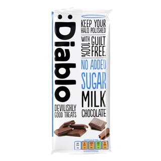 Diablo No Added Sugar Milk Chocolate Bar 85g